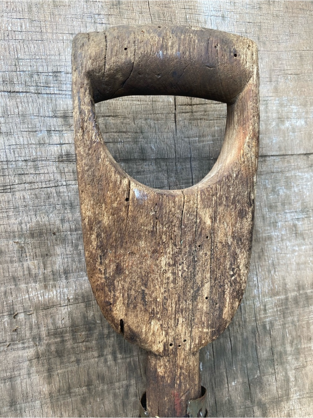 Primitive Rusty Shovel with Wood Handle Vintage Garden Tool - Picture 16 of 16